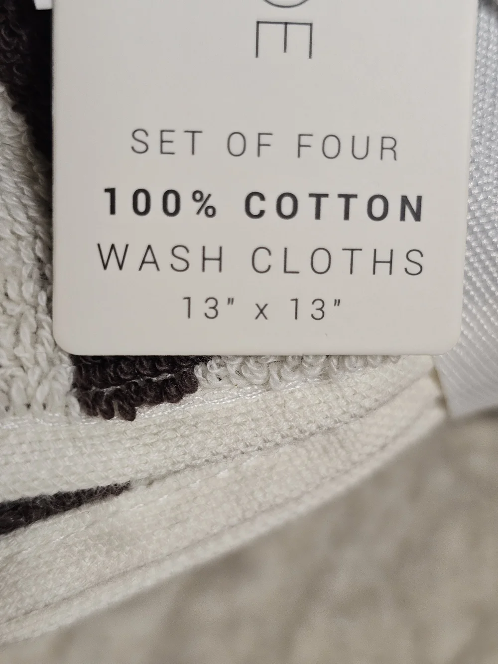 Rachel Zoe Black & White Cow Print Towel Set Of 7 Pc 100% Cotton